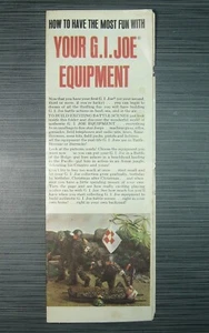 GI Joe Hasbro Your G.I. 1964 de colección Inserto de catálogo de folleto de equipo Joe - Imagen 1 de 3