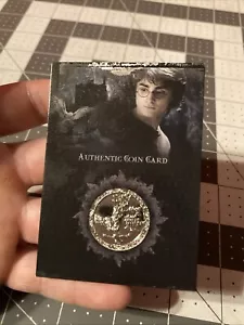 2006 Artbox Harry Potter Goblet Of Fire Authentic Coin Card CC2 - Picture 1 of 2
