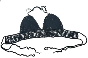 Sexy Crochet Top Festival Tank Halter Top Verano Retro Corsé Bandeau Bustie, OS - Imagen 1 de 3