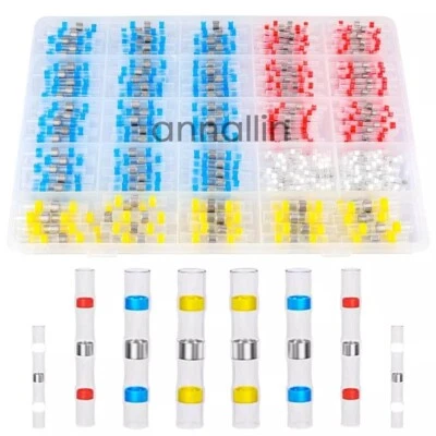 500/100 Solder Seal Sleeve Heat Shrink Butt Wire Connectors Terminals Waterproof - Image 1 of 4