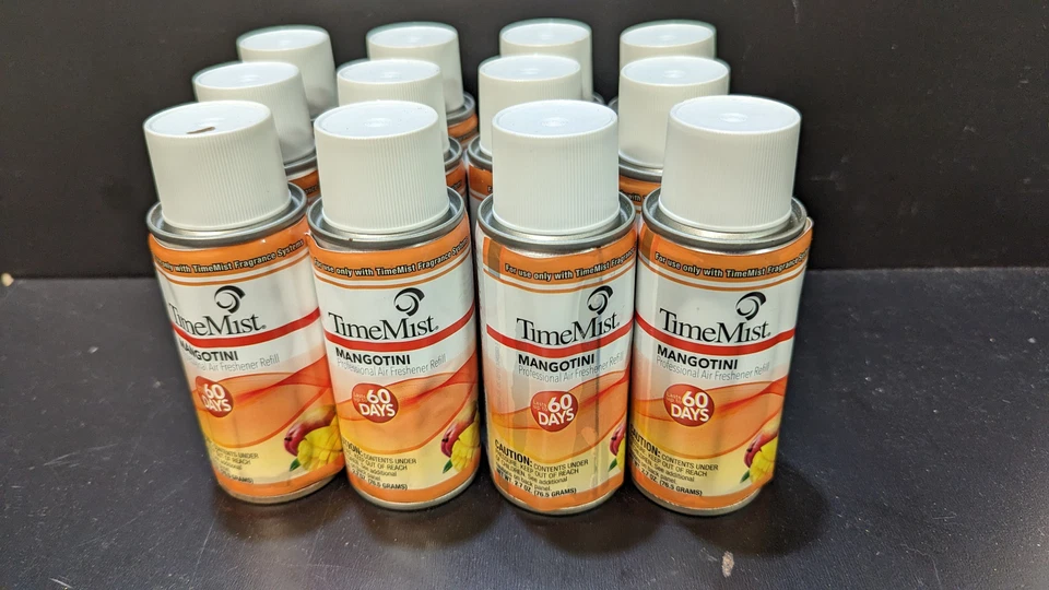 Estuche de 12 Recambios Ambientador Time Mist Mangotini 2.7 OZ Mango Stock Antiguo Foto 1 de 1