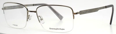Ermenegildo ZEGNA EZ5025 015 轻质 Ruthenium 男式眼镜 57-18-145 B:41 — 第 1/4 张图片