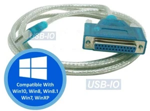 Puerto de impresora USB virtual - adaptador de puerto paralelo de pines USB a DB25 - Imagen 1 de 3