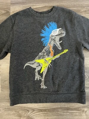 SUDADERA JOE BOXER CON GUITARRA T-REX. Niño Talla Mediana (8) Gris Foto 1 de 4