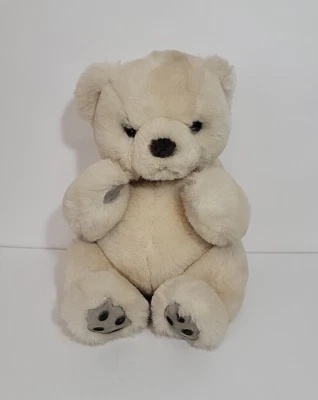 Russ Berrie Yomiko Oso de Peluche Cuero Patas Peluche Blanco Beige 11" Foto 1 de 4