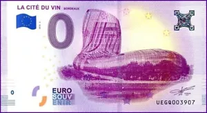 UEGQ / LA CITE DU VIN / BILLET 0 € / NULL EURO-SCHEIN / 0 € 2018-2 - Picture 1 of 1