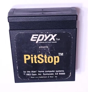 PITSTOP Atari 400/800/XL/XE Game cartridge tested working - Picture 1 of 3