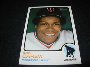 2022 Topps Heritage Baseball-1973 Box Topper of Rod Carew Minnesota Twins - Picture 1 of 1