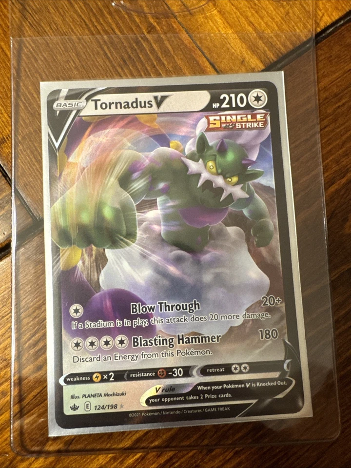 Tornadus V 124/198 Swsh06: Sword & Shield - Chilling Reign Holo - Image 1 of 1