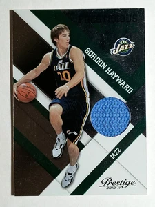 2010-11 Prestige Prestigious Picks Materials Green #9 Gordon Hayward - Picture 1 of 2