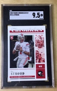 🔥2023 Chronicles Draft Picks C.J. Stroud RC #2 Buckeyes Texans SGC 9.5 🔥 - Picture 1 of 2