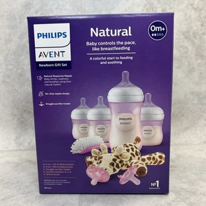 Philips Natural Baby Bottle with Natural Response Nipple, Pink Baby Gift Set - Picture 1 of 5