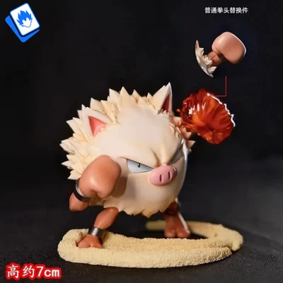 Action Figure Pokémon Mankey Arrabbiato 7cm STATUA DA COLLEZIONE Anime - Immagine 1 di 4