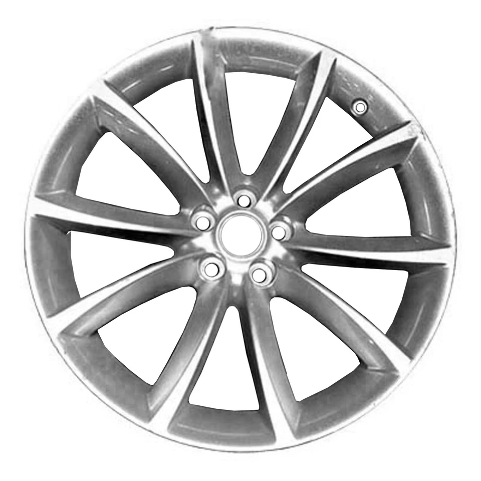 19x9.5 Painted Bright Silver Metallic Wheel fits 2014-2020 Jaguar F Type - Изображение 1 из 1