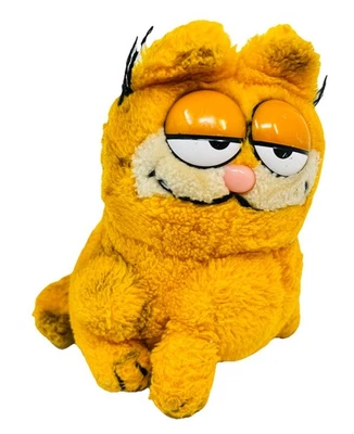 Vintage 1981 Dakin Garfield Sitting Orange Tabby Cat Stuffed Animal Plush 7” - Image 1 of 3