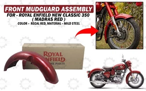 Conjunto de guardabarros delantero "Regal Red para Royal Enfield nuevo clásico 350"" - Imagen 1 de 11
