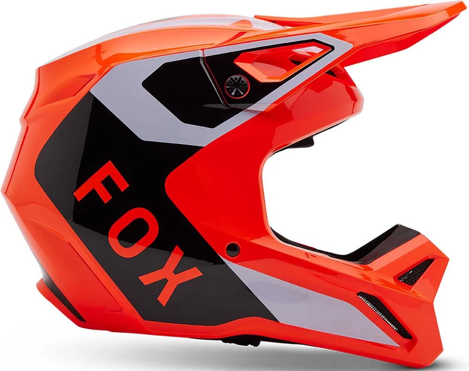 Fox Racing V1 精益头盔 - 摩托车越野 MX 全地形车越野自行车 UTV 摩托车越野 — 第 1/1 张图片