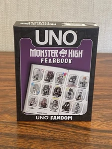 2025 UNO Fandom - Monster High Fearbook Deck Card Game - Exclusive! - Picture 1 of 13