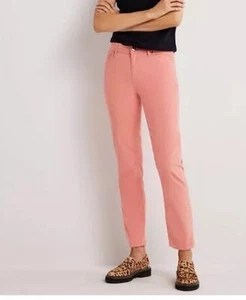 Boden Denim Corduroy Slim Straight Jeans, Midrise PinkTrousers, Size Uk18L - Picture 1 of 15