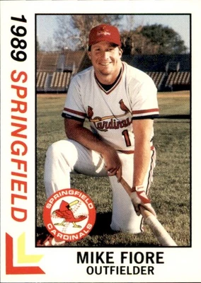 1989 Springfield Cardinals Best #1 Mike Fiore Coral Gables Florida Baseball Card - Image 1 of 2