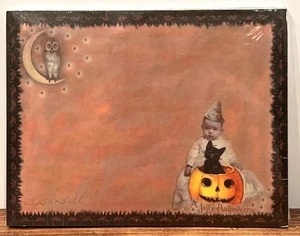 Vintage Primitives By Kathy Halloween Kunstdruck 3149 NOTIZBLOCK - Bild 1 von 3