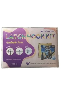 Veirousa Night Owl Latch Hook Kit #1204 17" X 17" P1 - Picture 1 of 1