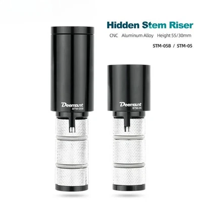 Bike Handlebar Stem Extender Carbon Fiber Alloy Steel Fork Hidden Riser Adapter - Image 1 of 4