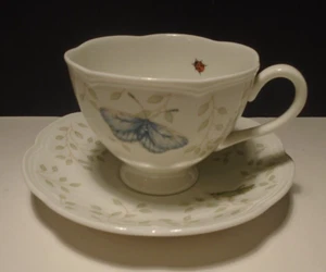 Lenox Butterfly Meadows Teacup and Saucer by Laurie Le Luger - Picture 1 of 7