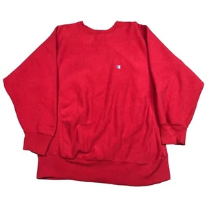 Champion Reverse Weave Warm Up Vintage 80s Red Sweatshirt Adult XL - Picture 1 of 6