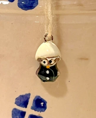 CIONDOLO ARGENTO VINTAGE ANNI '70 - PULCINO NERO, CALIMERO - Immagine 1 di 3