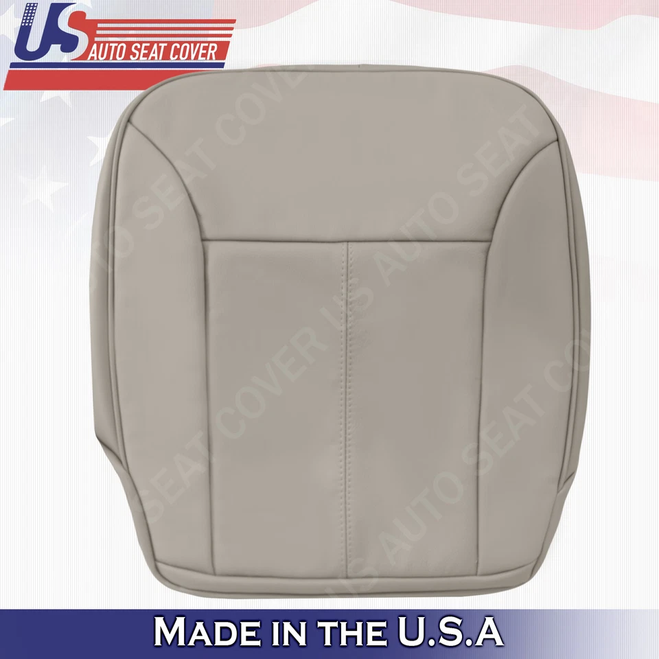 Capa de assento de couro cinza inferior DRIVER 2007 2008 2009 Mercedes Benz GL320 GL350  - Imagem 1 de 4