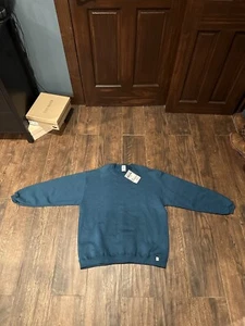 NWT Vtg 90s Russell Athletic Womens XL Green Blank Crewneck Made USA - Picture 1 of 13