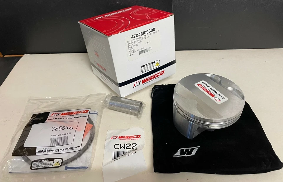 WISECO 4704M09800 pistón forjado 12:1 Suzuki 1998-2003 TL1000R 98,00 mm STD BORE Foto 1 de 1