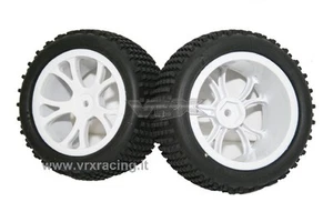 COPPIA RUOTE POSTERIORI BUGGY ESAGONO INTERNO 12mm 1:10 OFF ROAD 2PCS 10303 VRX - Picture 1 of 1