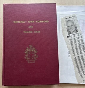 General John Norwood & verwandte Linien Genealogie kleine Presse Dallas 1964 Geschichte - Bild 1 von 9