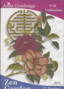 Anita Goodesign: Full Collection: Zen Garden PC CD embroidery designs SEALED NEW - Picture 1 of 1