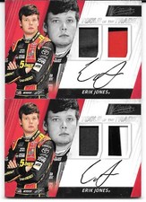 2017 Absolute Tools of the Trade Duals Signature #EJ Erik Jones/100(Stated Run)