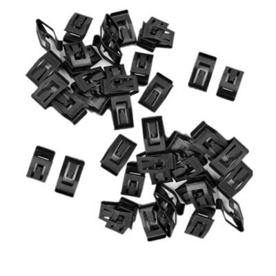  50X Black Car Console Dash Dashboard Trim Metal Retainer Rivet Fastener Clips - Image 1 of 4