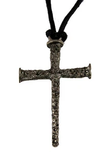 6030113 Christian Nail Cross Necklace Crucifix Jesus Cross Suffering Symbol - Picture 1 of 1