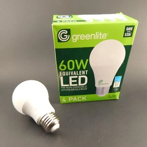 LED Light Bulbs 60W 4-Pack 800 lumen 3000k non-dimmable A19 Bulbs - Picture 1 of 10