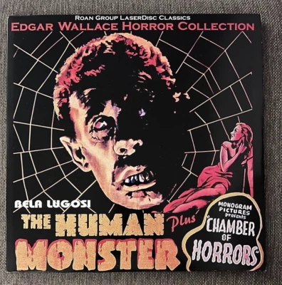 THE HUMAN MONSTER + CHAMBER OF HORRORS LASERDISC HORROR, EDGAR WALLACE COLL. - Image 1 of 3