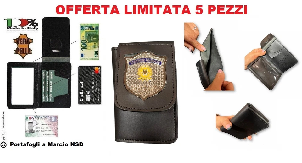 Portafoglio Portadocumenti Placca  Guardia Giurata GPG IPS Rep. OFFERTA - Immagine 1 di 1