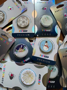 PopSockets PopGrip with Swappable Top for Phones, Holiday Season Editions - Picture 1 of 31