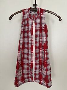 NEW-Knit-Red Plaid-Blanket Sleep Sleeper Sack-0-3 Mo-Handmade-Ready to Ship!
