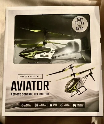 Protocol Aviator Indoor Remote Control Helicopter w/Gyro Stabilizer NIB - Image 1 of 2