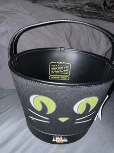 Coach Halloween Eimer Trick or Treats Leckerli Tragetasche Katze Neu mit Etikett - Bild 1 von 9