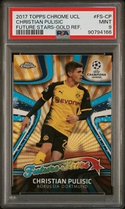 2017-18 Topps Chrome Gold /50 Future Stars Christian Pulisic FS-CP PSA 9 - Bild 1 von 4