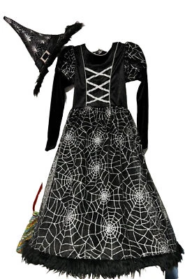 Hollow’s Eve deluxe witch girl’s costume, Sz.S ( 7-8), Color Black And Silver - Image 1 of 4
