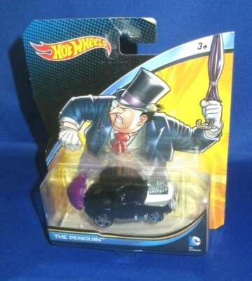 DC UNIVERSE COMICS COLLECTOR HOT WHEELS THE PENGUIN CHARACTER CAR, DAMAGED  - Image 1 of 3