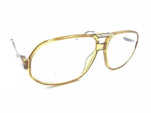 Carrera Vintage Translucent Brown Gold Aviator Eyeglasses Frames Men Women